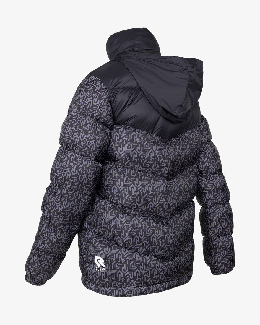 Women's Performance Padded Jacket, Black/Grey, hi-res