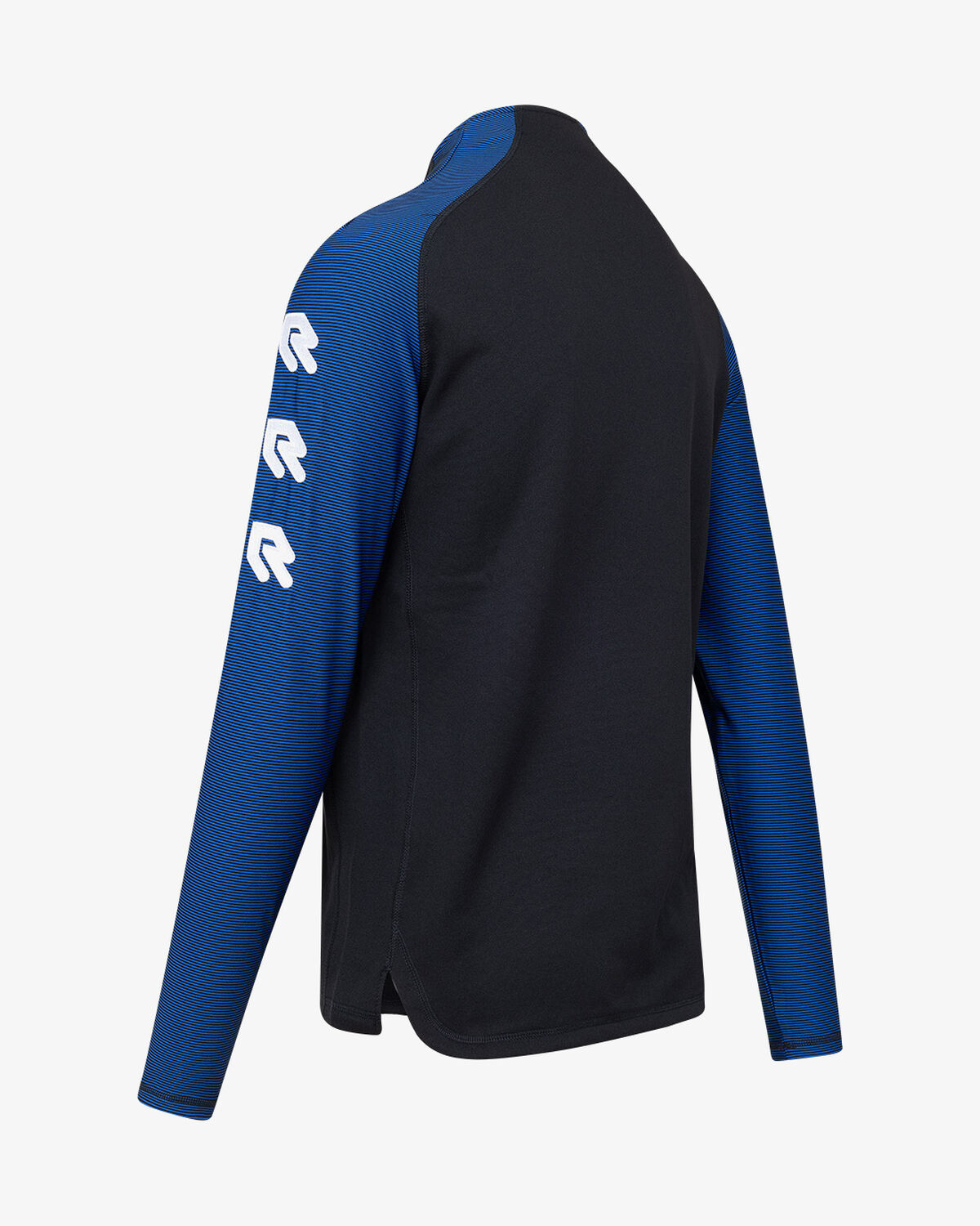 Performance Half-Zip Top, Black/Royal Blue, hi-res