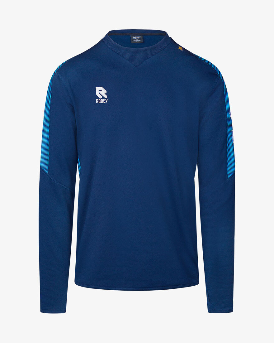 Performance Sweater, Navy/Sky Blue, hi-res