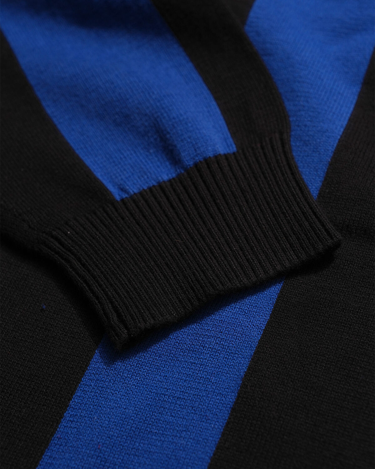 Robey Retro Knit Polo, Blue/Black, hi-res