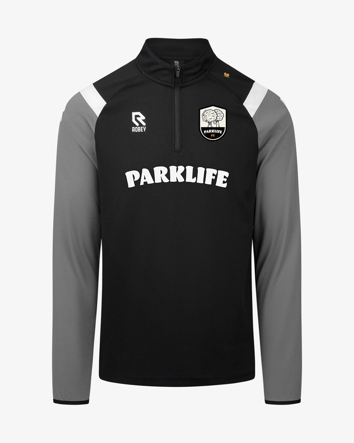 Parklife Half-Zip Top, Black, hi-res