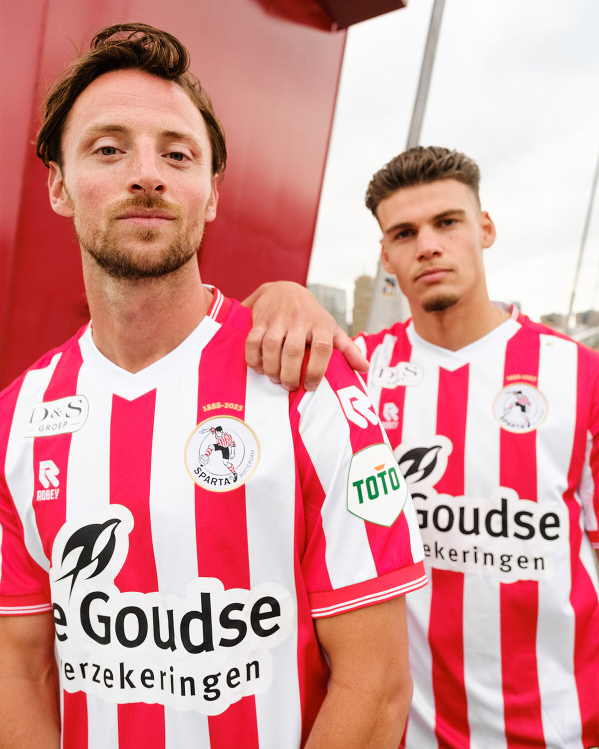Sparta Match Shirt SS 22/23, White/Red, hi-res