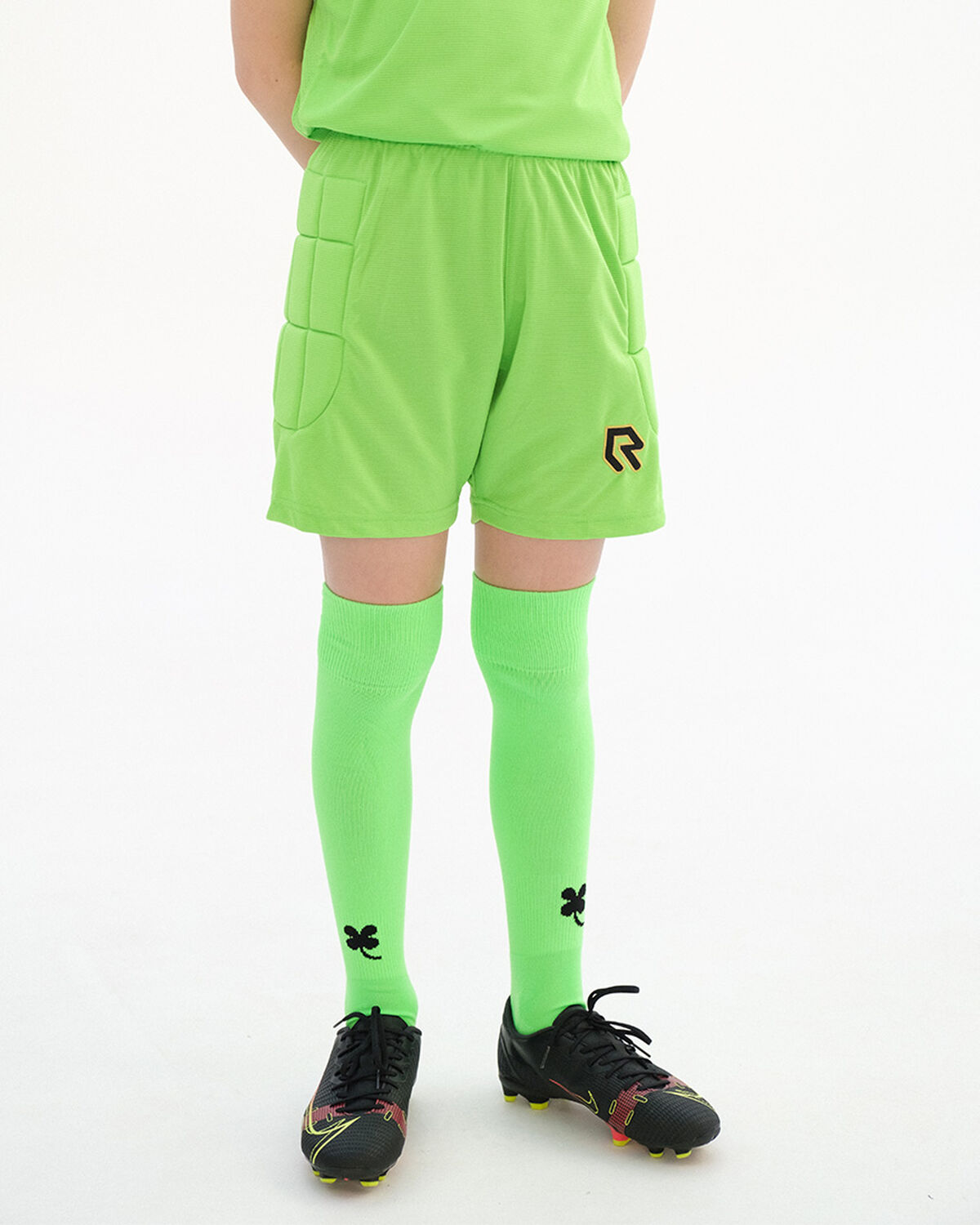 Goalkeeper Save Shorts with padding, Neon Green, hi-res