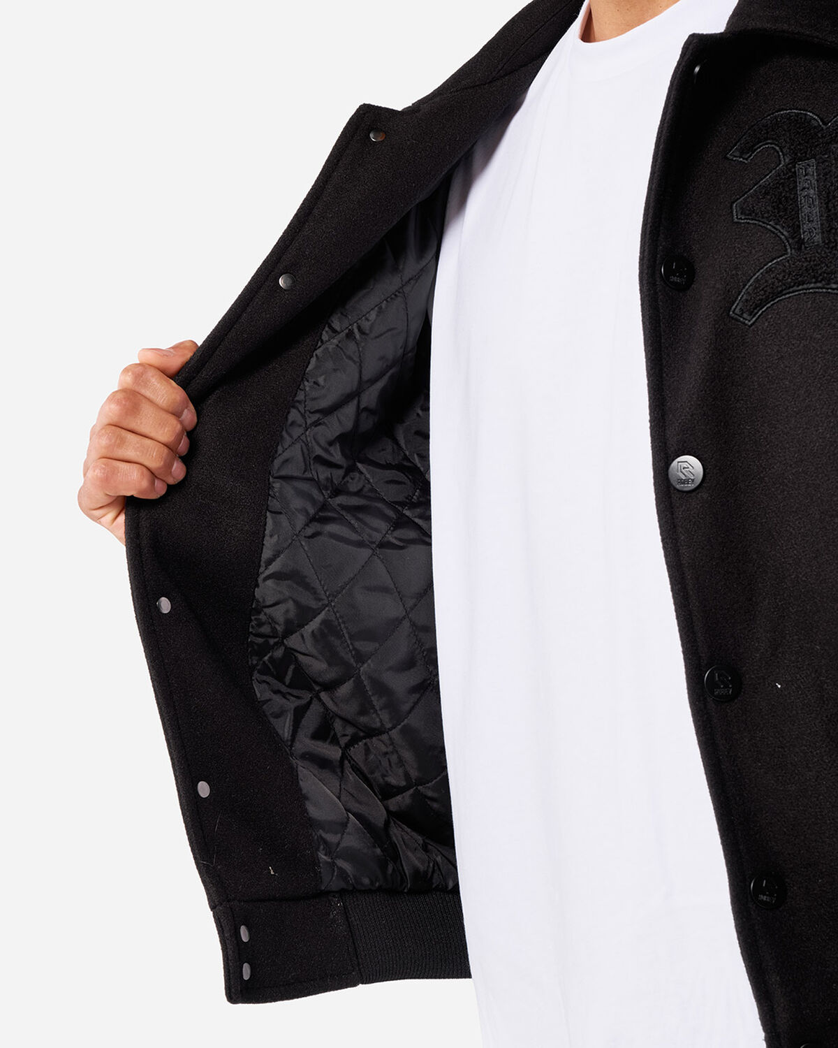 Robey Varsity Jacket, Black, hi-res