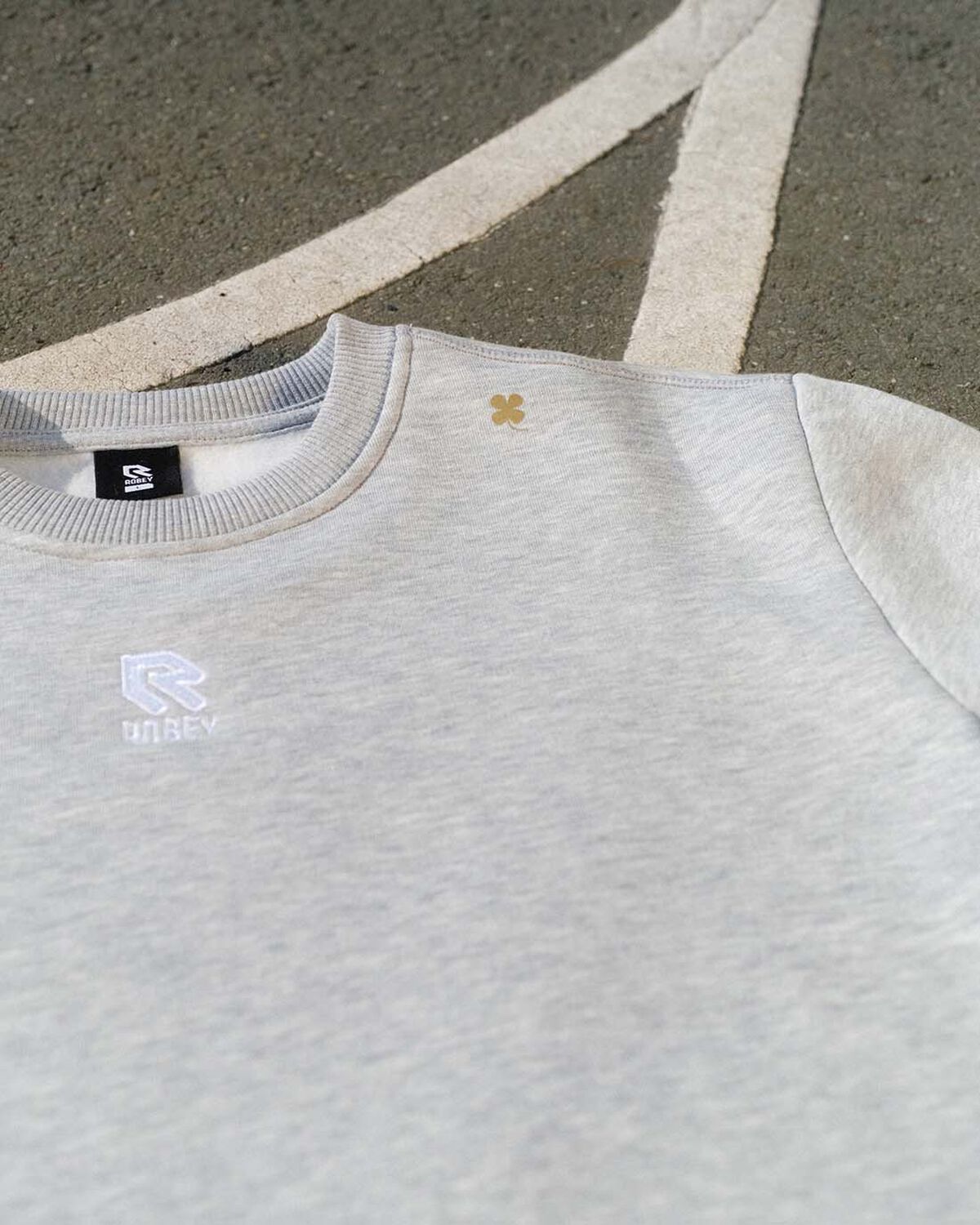 Brandpack Crewneck, Heather grey, hi-res