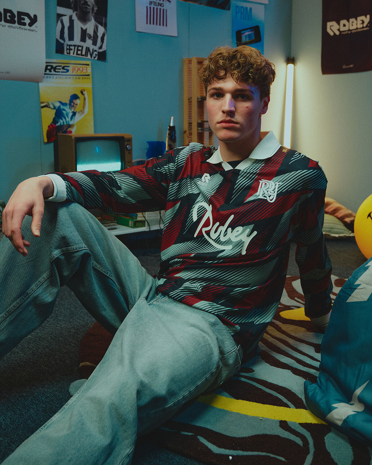 Robey Retro Third Shirt, Cold Winter Blues, hi-res