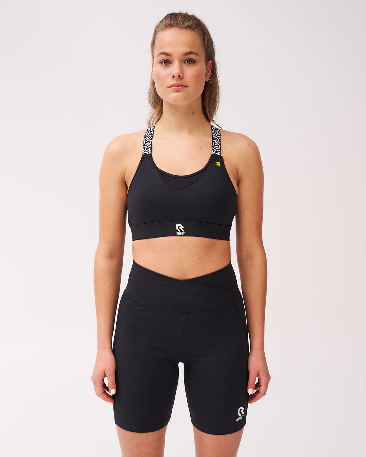 Women's Gym Biker, Black, hi-res