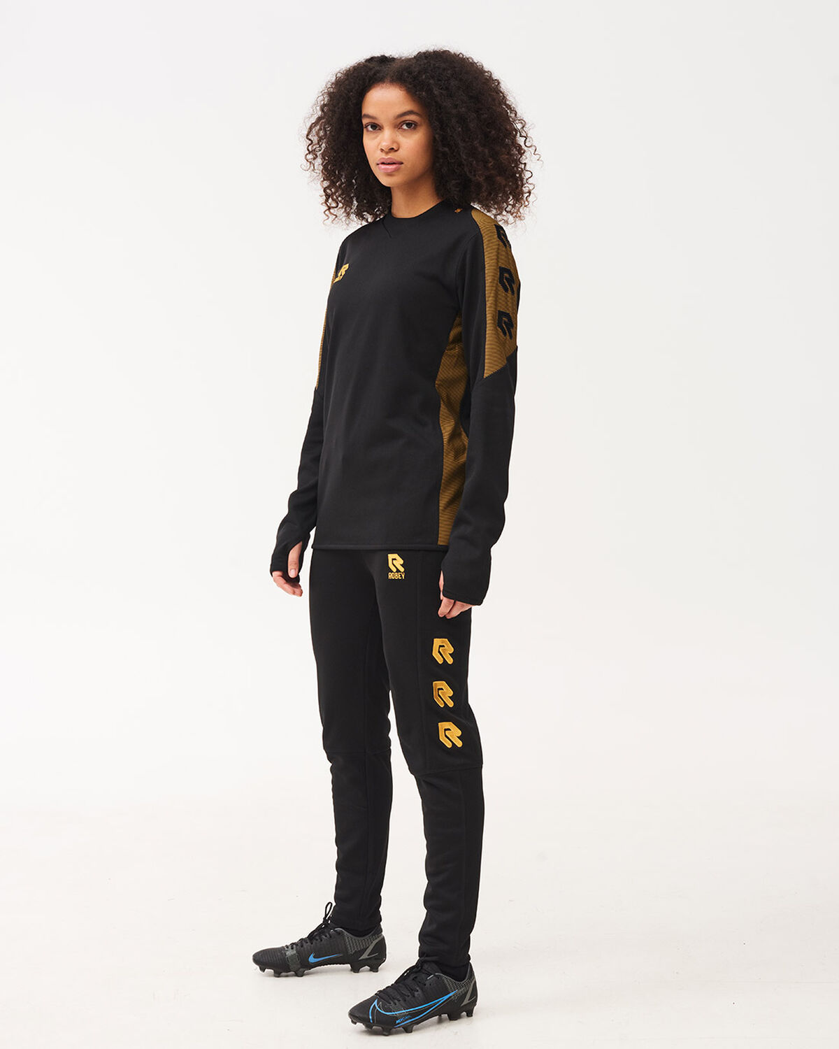 Performance Sweater, Black/Gold, hi-res