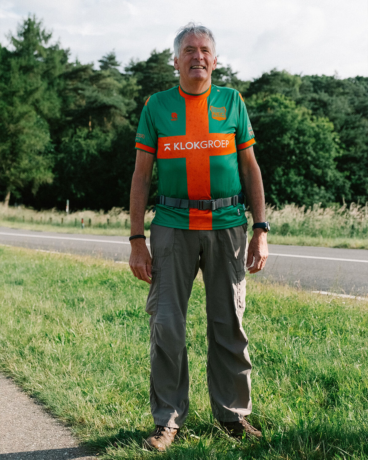 N.E.C. Nijmegen 4Daagse Shirt, Orange/Red, hi-res