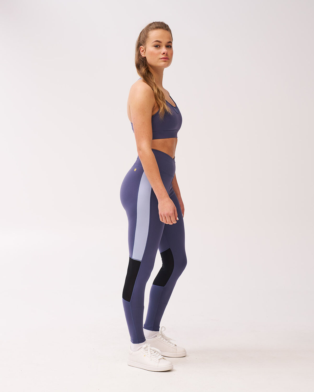 Women's Gym Legging, De Nimes Blue, hi-res