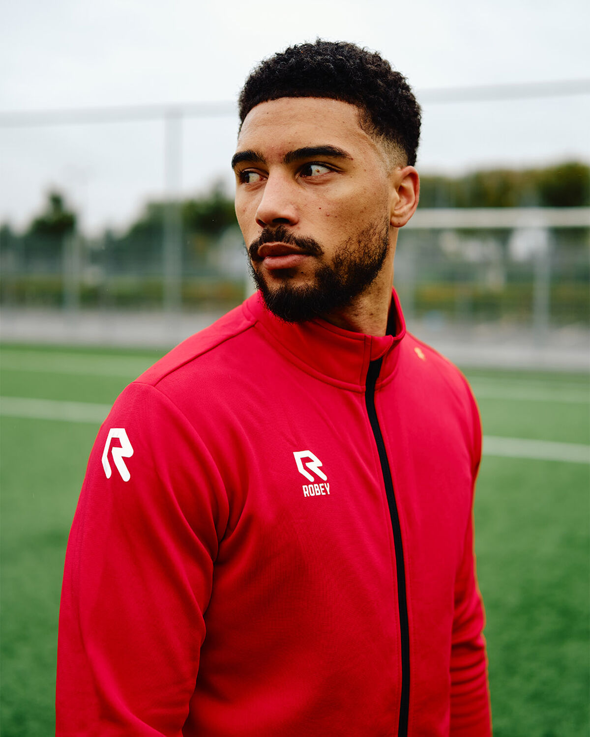 Crossbar Full-Zip Top, Red, hi-res