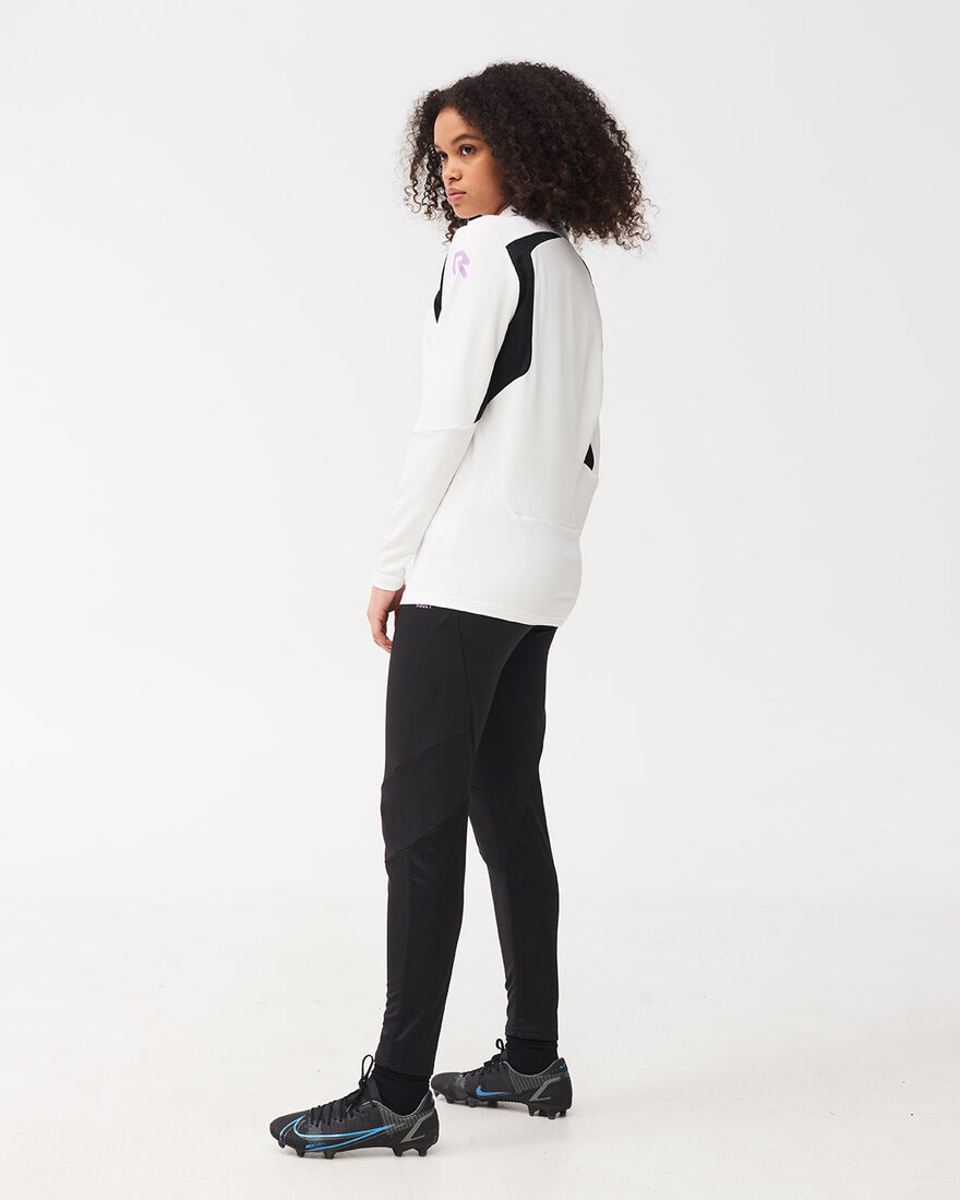 Playmaker Half-Zip Top, White, hi-res