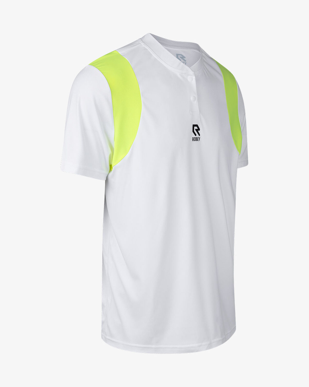 Tennis Ace Henley Tee, White, hi-res