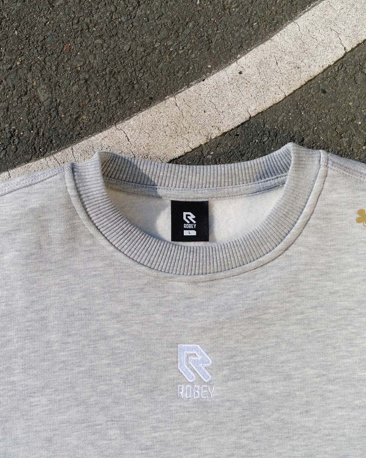 Brandpack Crewneck, Heather grey, hi-res