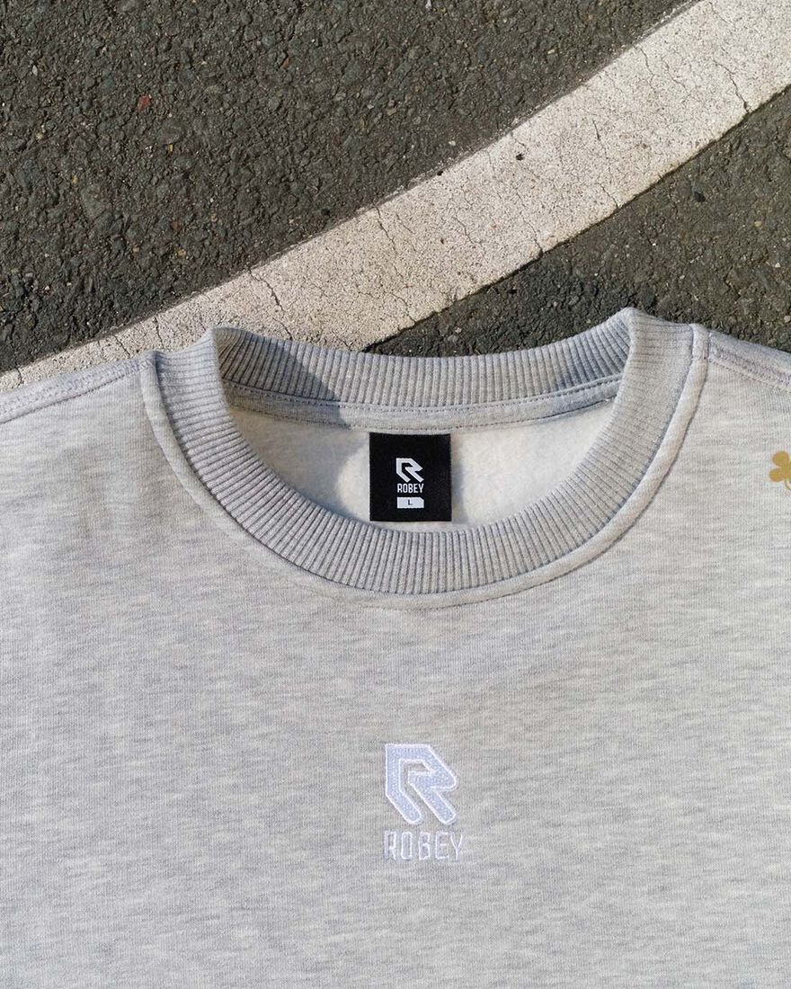 Brandpack Crewneck, Heather grey, hi-res