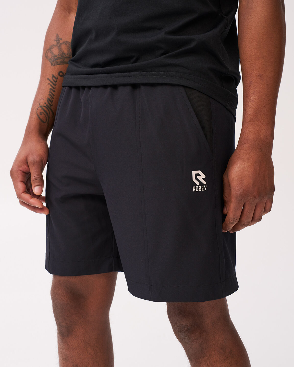 Tennis Ace Shorts, Black, hi-res
