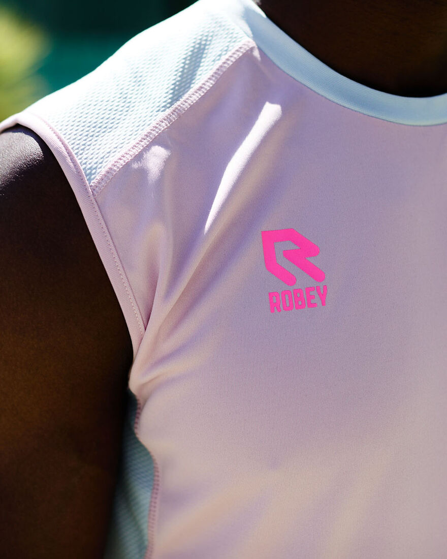 Performance Sleeveless Shirt, Turquiose, hi-res