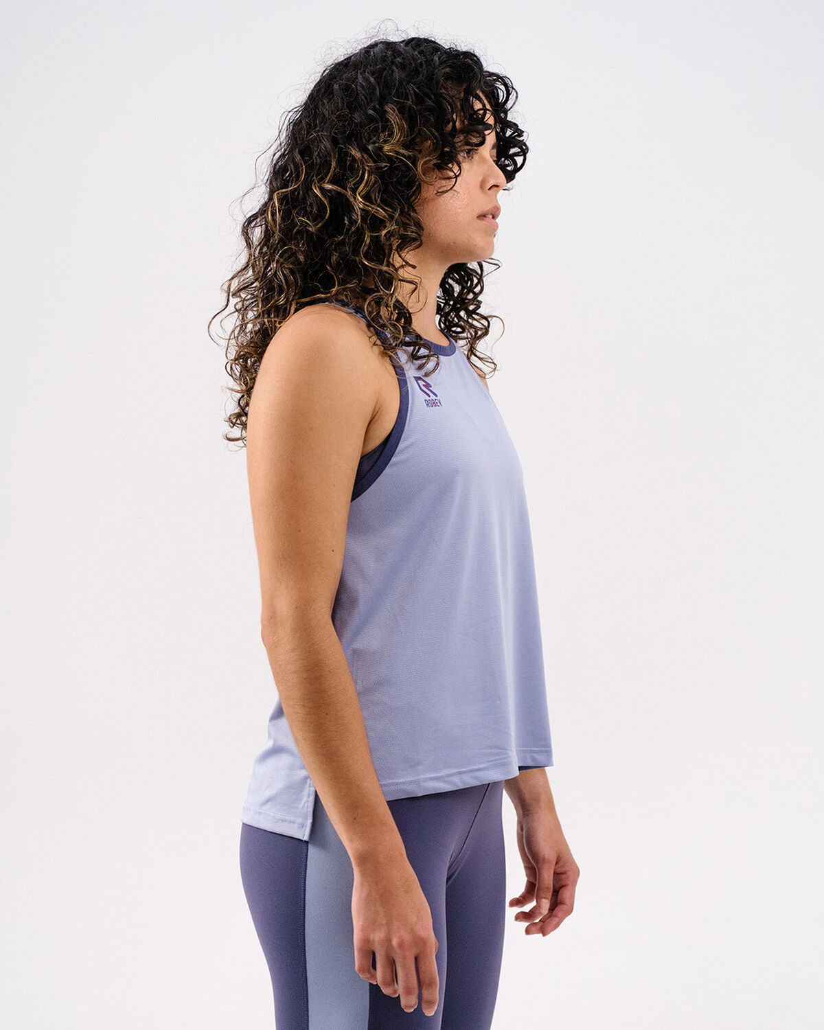 Women's Gym Singlet A-Line, De Nimes Blue, hi-res