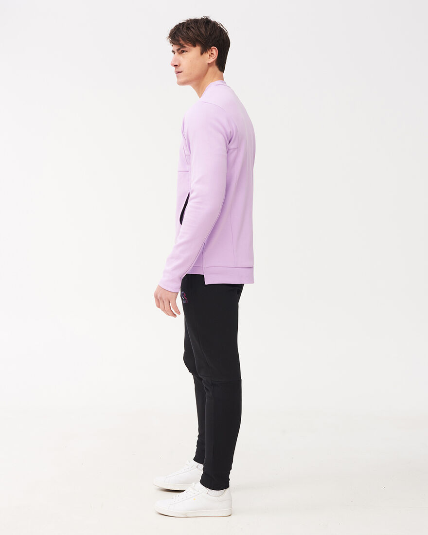 Off Pitch Cotton Crewneck Sweater, Lilac, hi-res