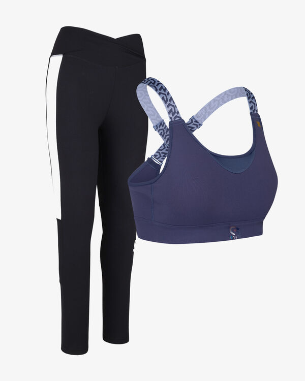 Women's Gym Set Black/Blue