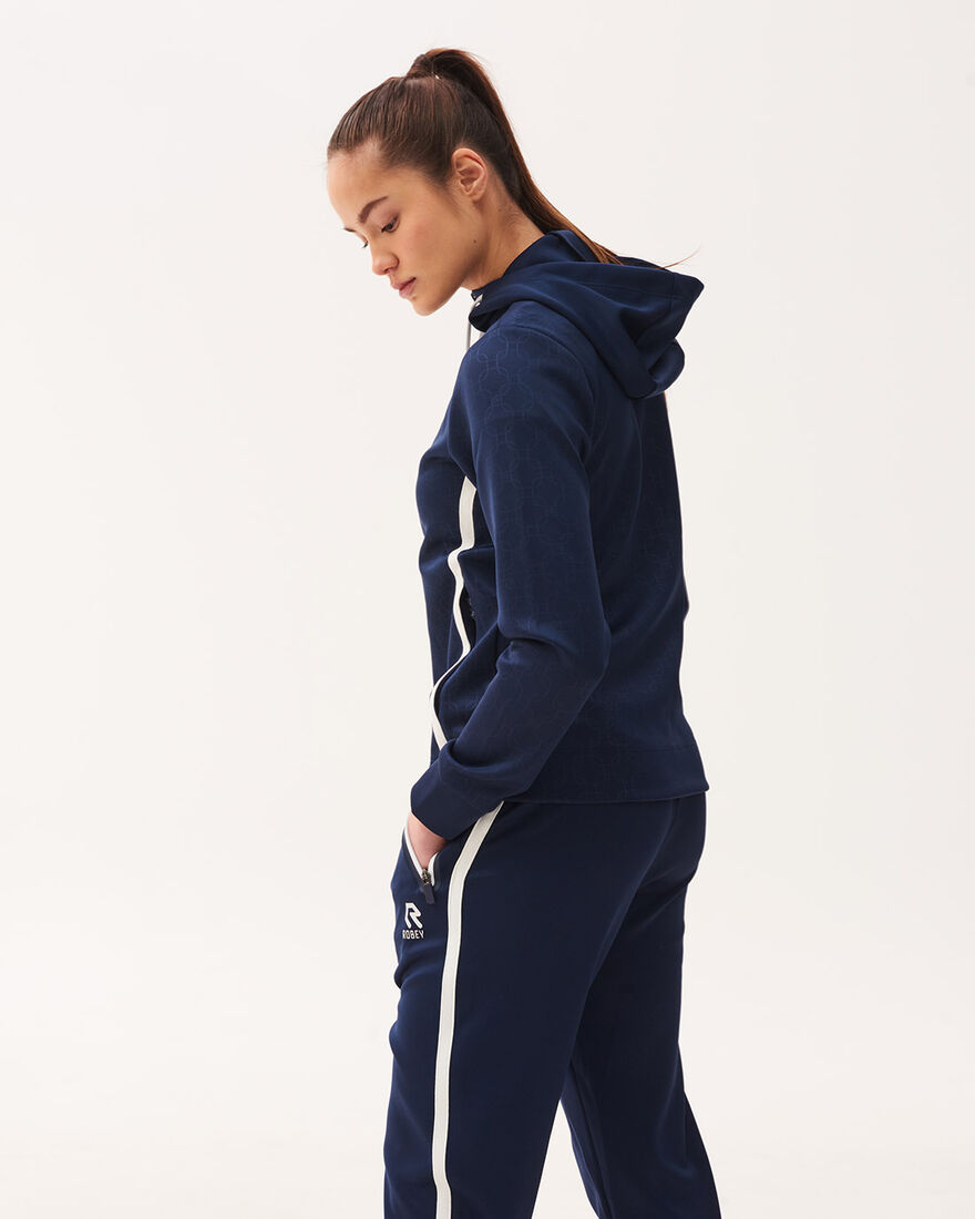Tennis Forehand Tracksuit Full Zip Jacket, Match Navy, hi-res