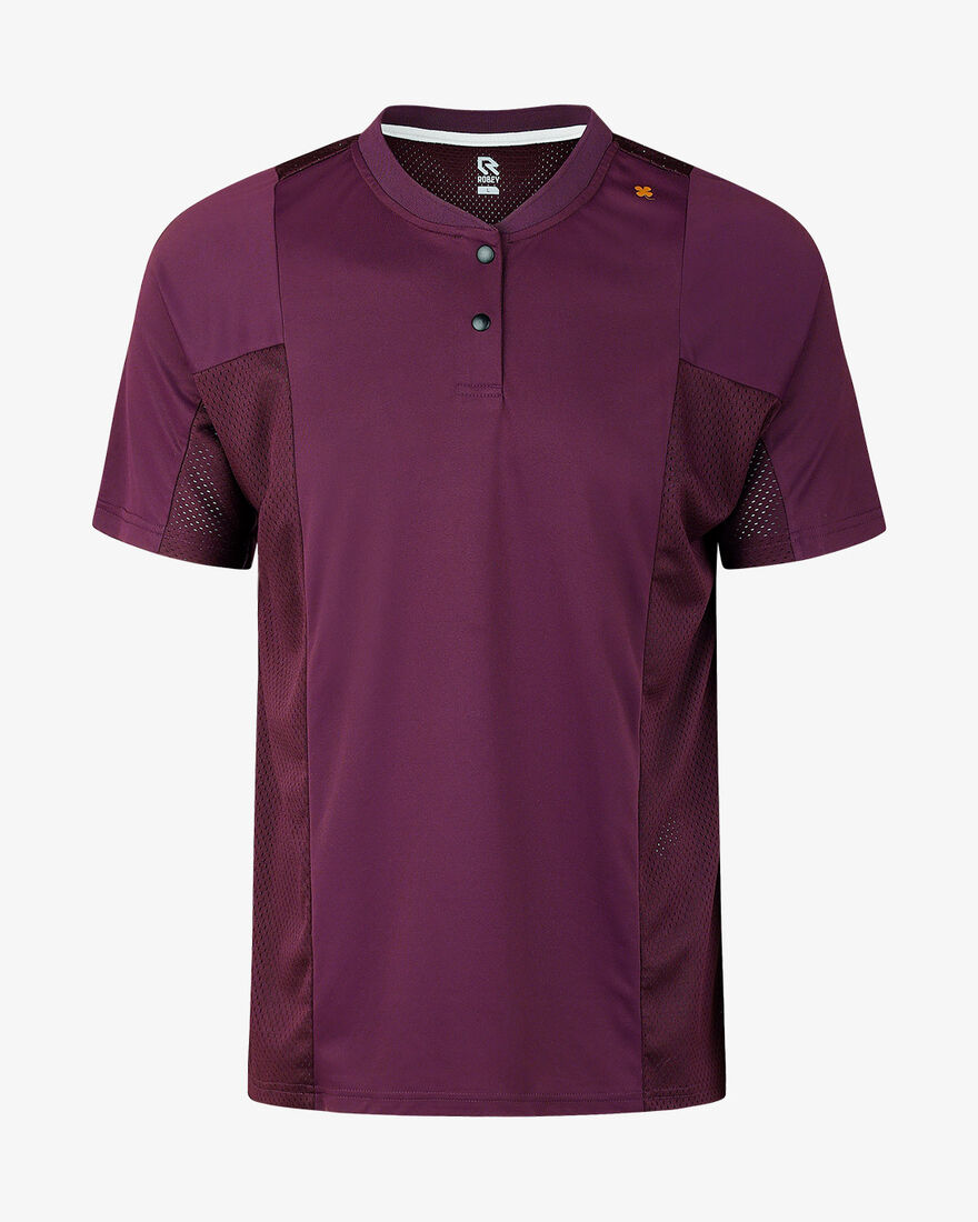 Grand Slam Tennis Henley Tee, Berry, hi-res