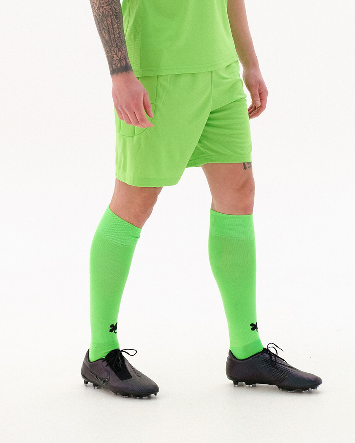 Goalkeeper Save Shorts with padding, Neon Green, hi-res