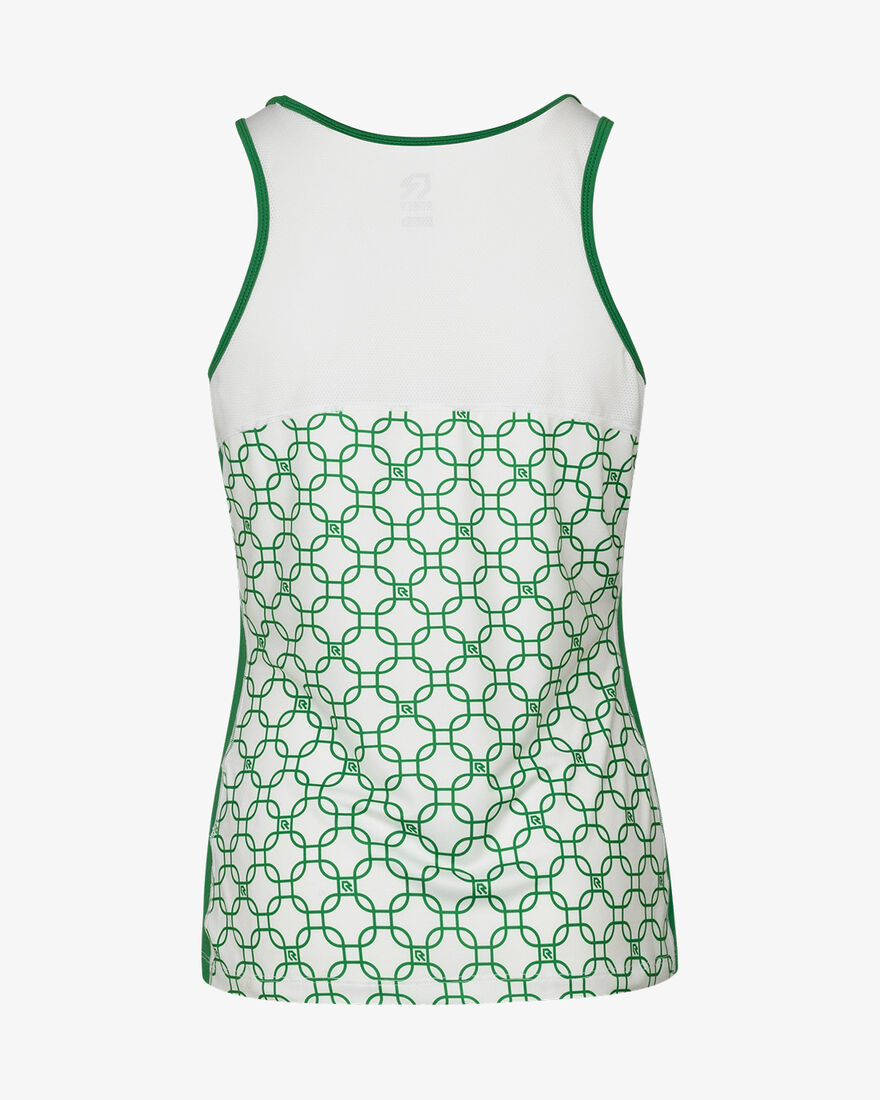 Tennis Dropshot Singlet, Grass Green, hi-res