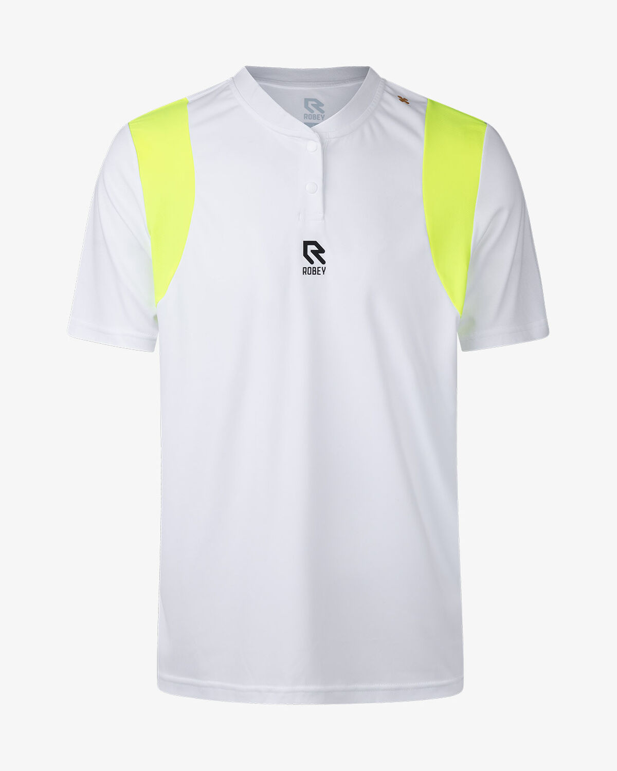 Tennis Ace Henley Tee, White, hi-res
