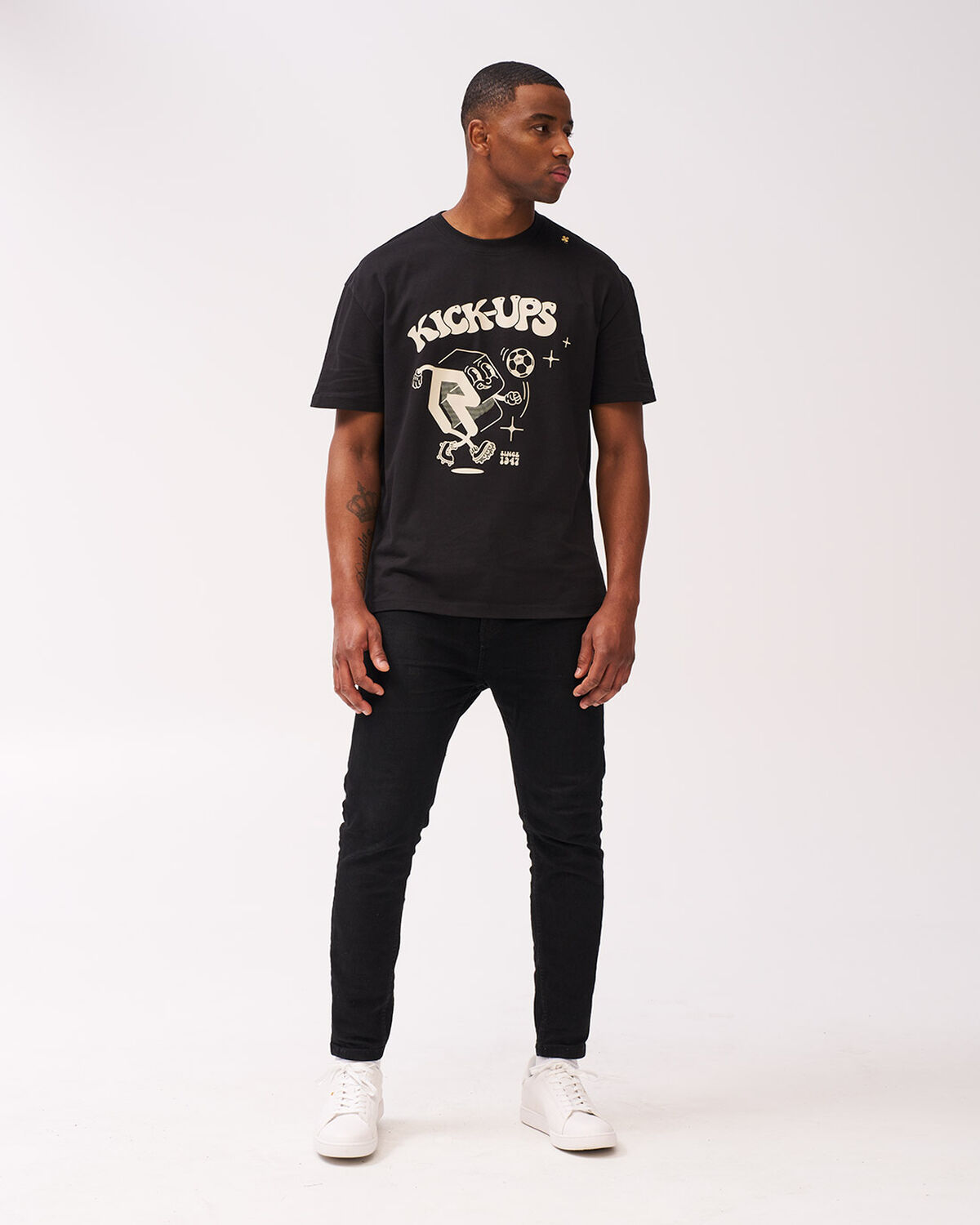 Kick Ups Tee, Black, hi-res