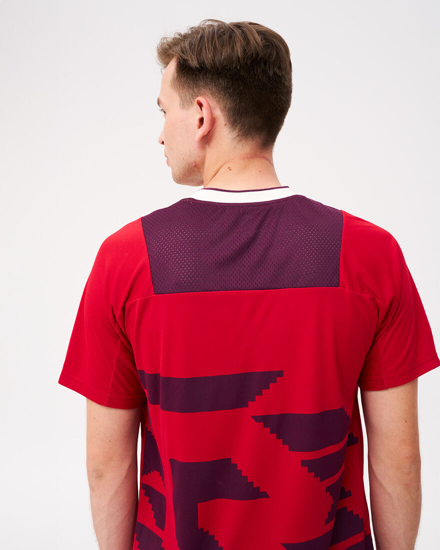 Grand Slam Tennis Tee, Red/Berry, hi-res