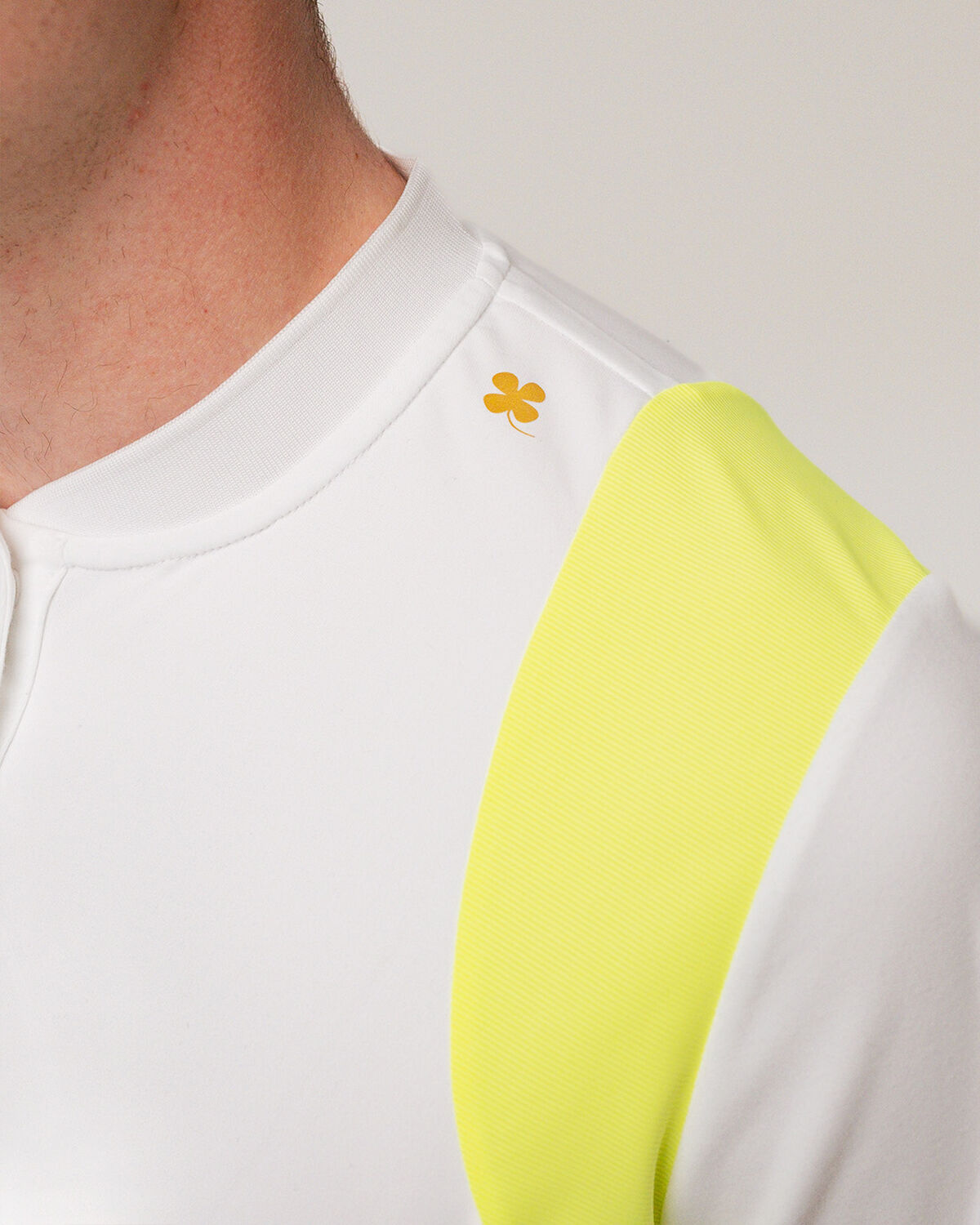 Tennis Ace Henley Tee, White, hi-res