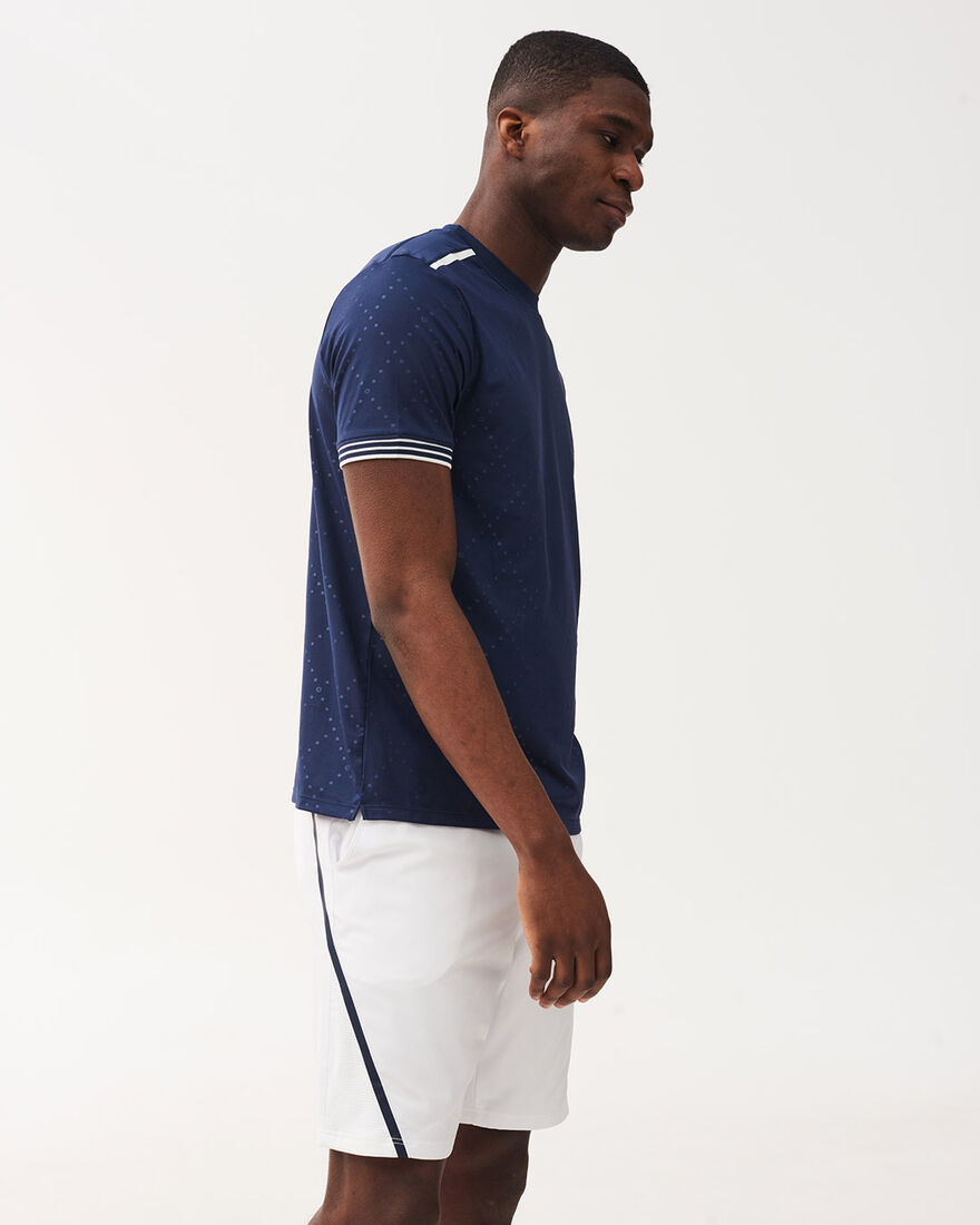 Tennis Cross T-Shirt Round Neck, Match Navy, hi-res