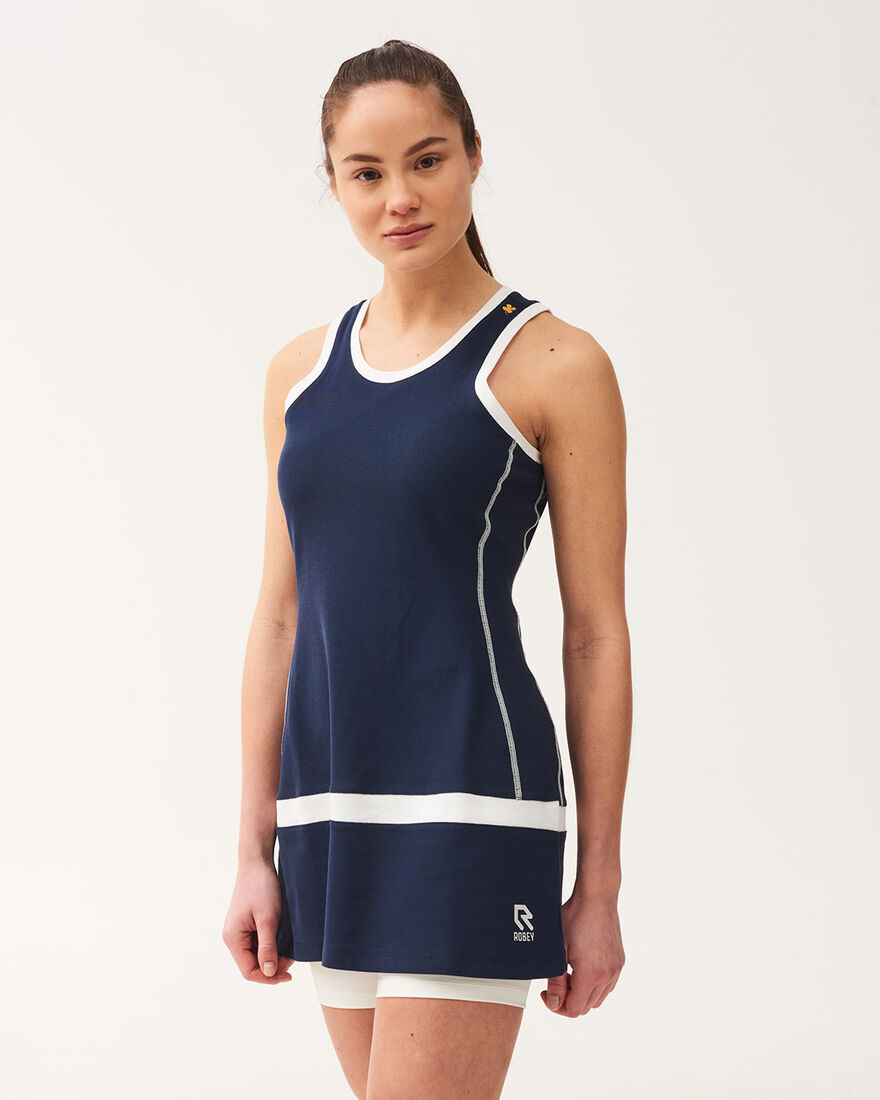 Tennis Winner Dress, Match Navy, hi-res