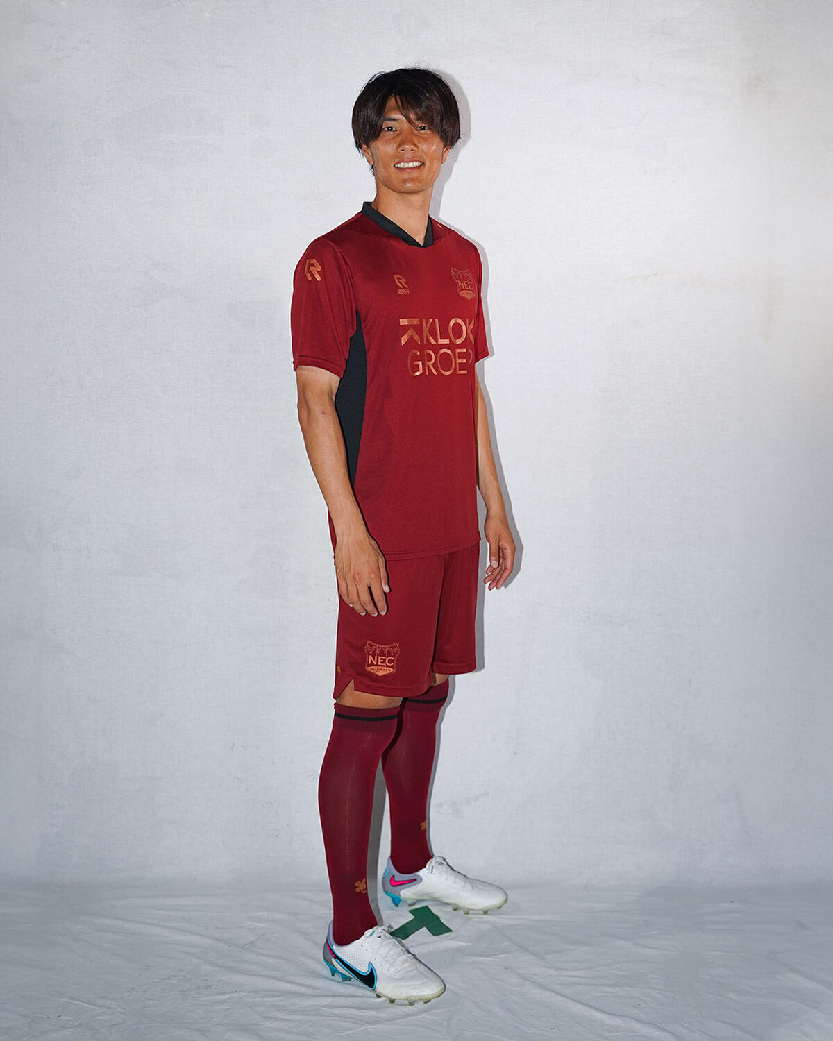 N.E.C. Playmaker Training Shirt 23/24, Bordeaux, hi-res