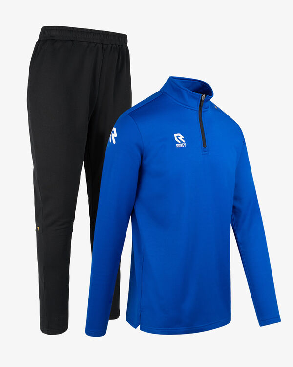 Crossbar Tracksuit Black/Royal Blue