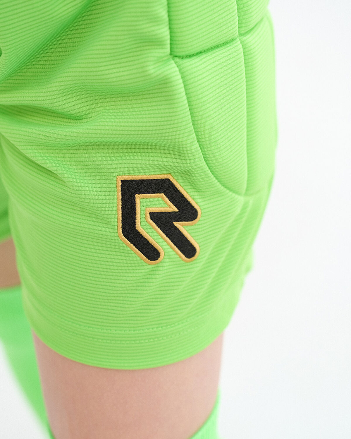 Goalkeeper Save Shorts with padding, Neon Green, hi-res