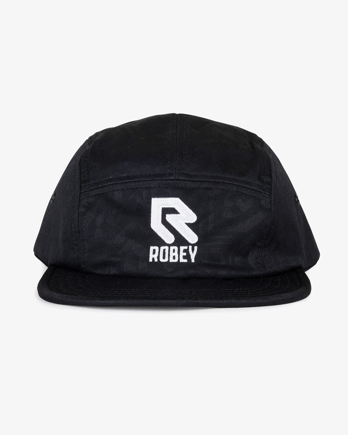 5 Panel Cap Jacquard, Black, hi-res