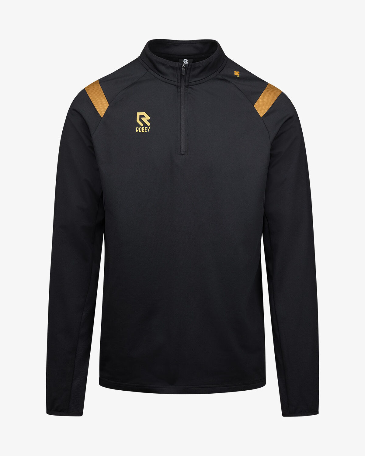 Control Half-Zip Top Special, Black/Gold, hi-res