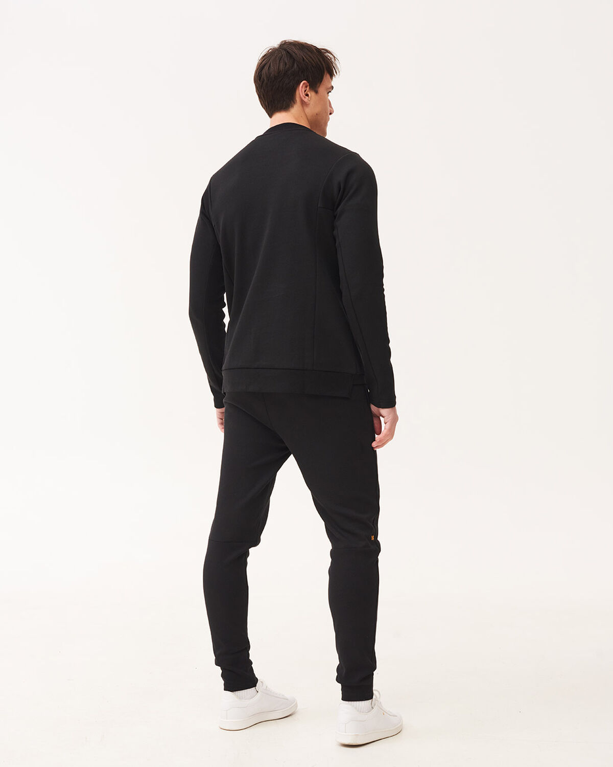 Off Pitch Cotton Crewneck Sweater, Black, hi-res