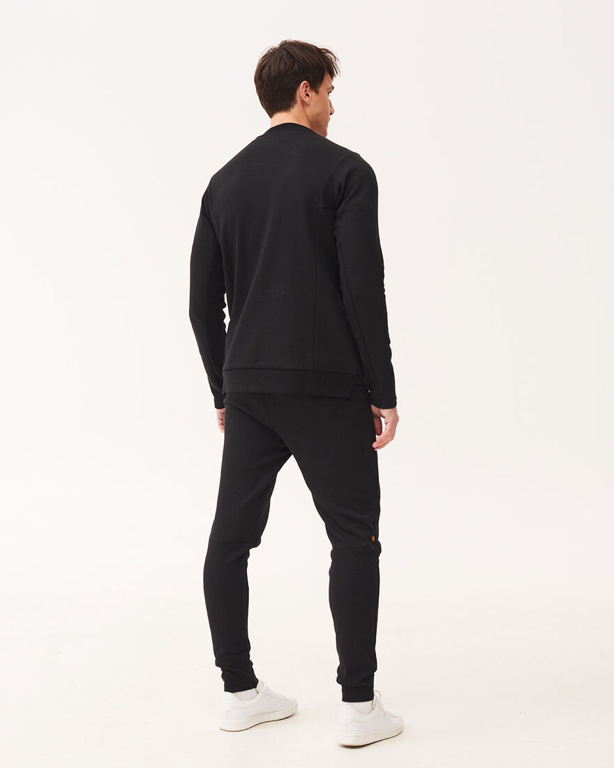 Off Pitch Cotton Crewneck Sweater, Black, hi-res
