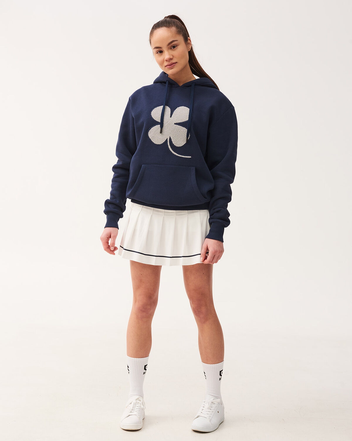 Tennis Break Pleated Skirt, Racket White, hi-res