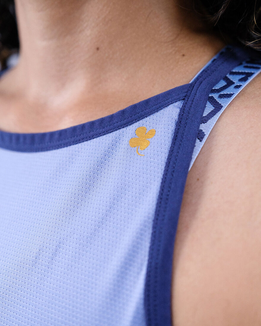Women's Gym Singlet A-Line, De Nimes Blue, hi-res
