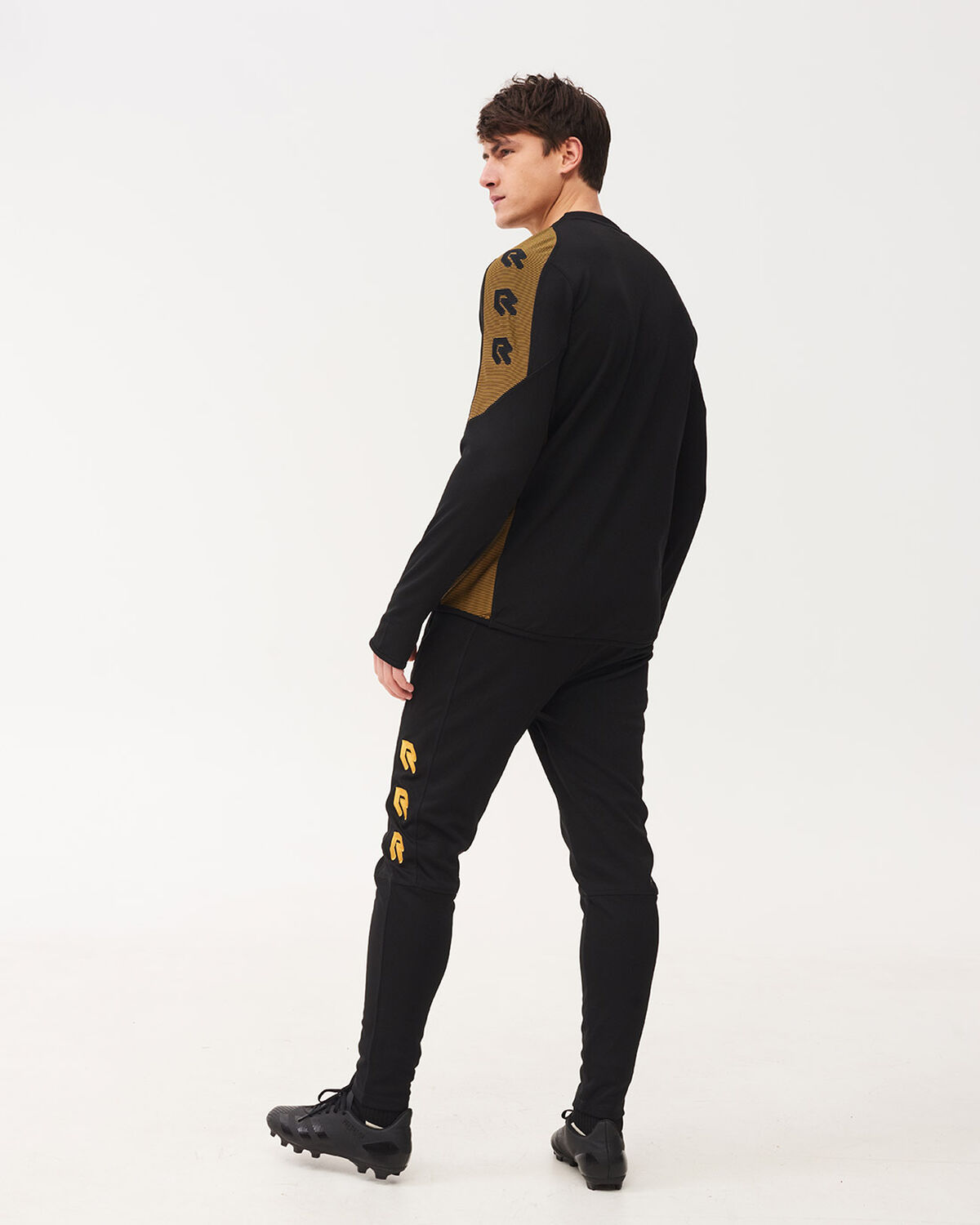Performance Sweater, Black/Gold, hi-res