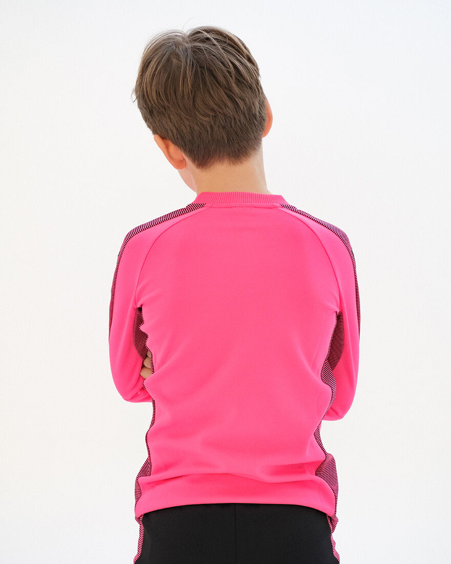 Performance Cross-Zip Sweater, Neon Pink, hi-res