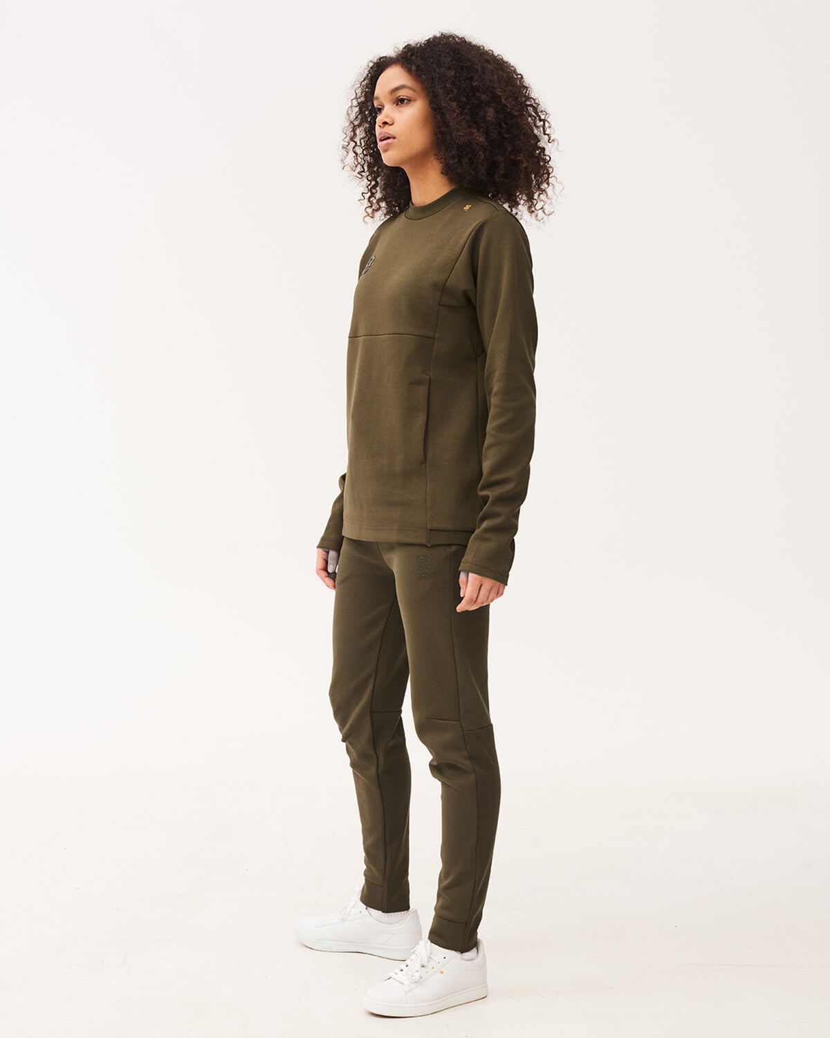 Off Pitch Cotton Crewneck Sweater, Olive, hi-res