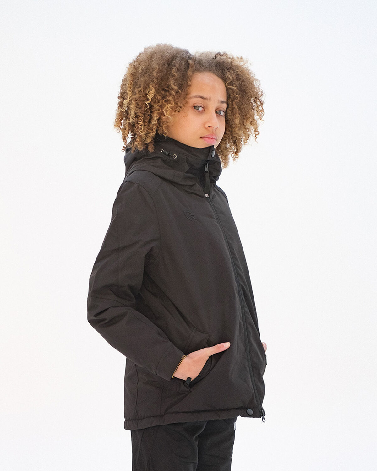 Short Parka, Black, hi-res