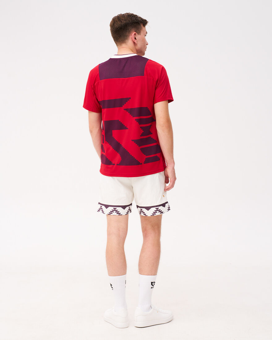 Grand Slam Tennis Tee, Red/Berry, hi-res