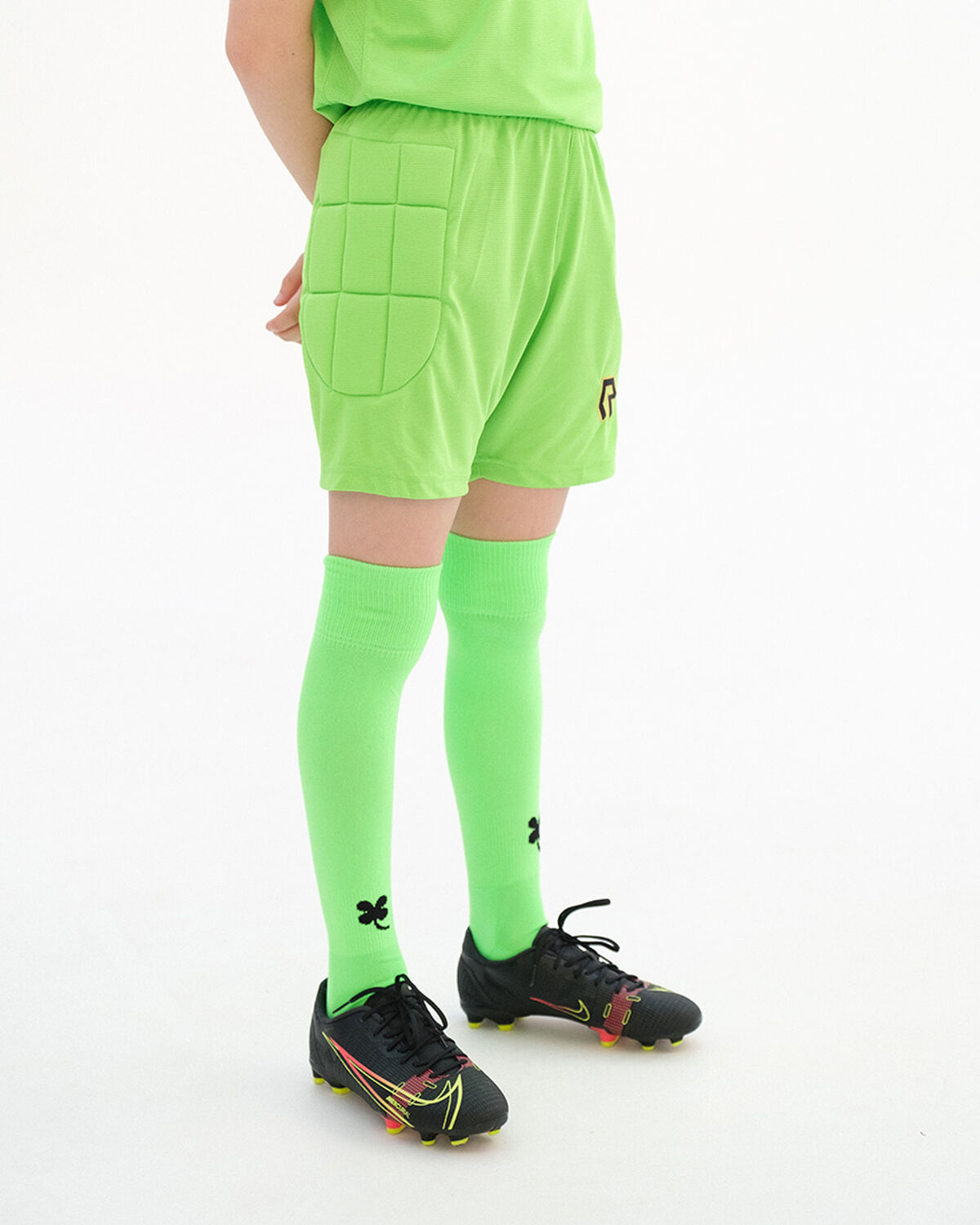 Goalkeeper Save Shorts with padding, Neon Green, hi-res