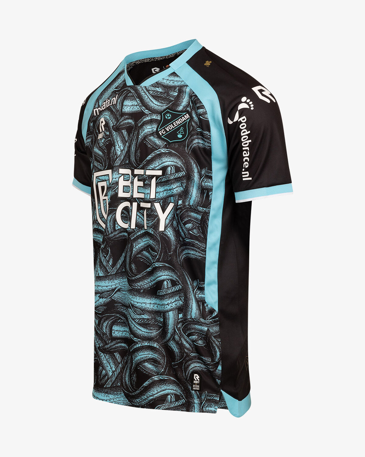 FC Volendam Away Palingshirt SR 23/24, Black/Sky Blue, hi-res
